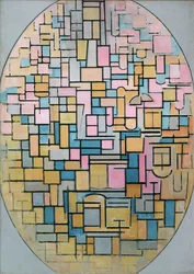 Tableau III: Komposisjon i oval, 1914